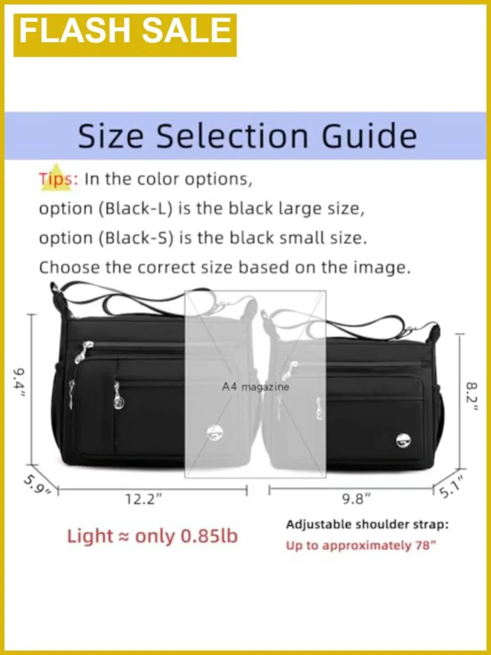 Women's Nylon Satchel Handbag Crossbody Shoulder Bag Multiple Pockets Top